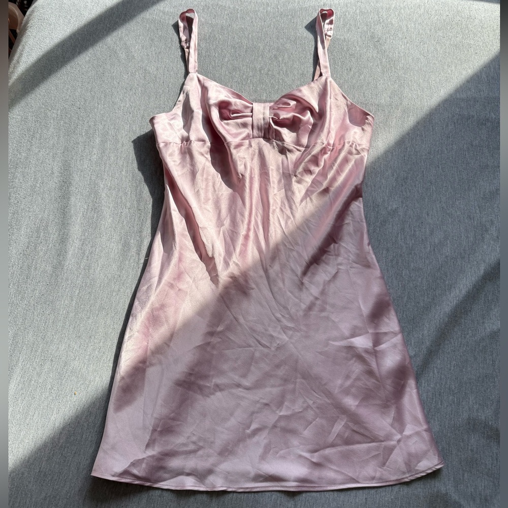 Victoria's Secret Blush Pink Satin Dress